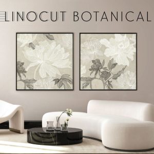 January 2022 - Linocut Botanical